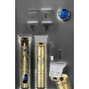 Tıraş Makinesi Şarjlı Profesyonel Saç Kesme Makinesi Gold Çizik Tıraş