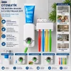 TOOTHPASTE DİSPENSER OTOMATİK DİŞ MACUNU SIKACAK 5Lİ DİŞ FIRÇALIK SETİ İ15-076 (5047)
