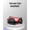 Tost Makinesi Kırmızı Döküm Plaka 6+ Dilim Çok Kapasiteli Izgara