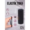 Elastik Toka 12 Adet Siyah 719701
