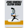 Tripod Telefon Tutucu Kumandalı Mikrofon Led Işık Vlog Video Kayıt