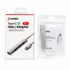 TYPE-C 3.1 GİRİŞ 4IN1 USB ÇOĞALTICI 4 ANAHTARLI PORT - HI-SPEED USB 3.0 - USB 2.0 HUB ADAPTÖR EKD-TP50 (5047)