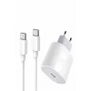 Type-C Hızlı Şarj Özellikli Cihazı USB-C Kablo Dahil