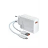Type C Yüksek Hızlı Şarj Aleti Beyaz 120W Ultra Uzun Ömürlü