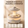 UFO Tasarımlı 350 ML Hava Nemlendirici Renkli Ortam Işığı Yağmur Efektli Difüzör