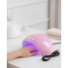 Ultraviyole Işıklı 15 Ledli 45W Oje Kurutucu Makine Pembe