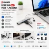 USB 3.0 GİRİŞ 4IN1 USB ÇOĞALTICI 4 ANAHTARLI PORT - HI-SPEED USB 3.0 - USB 2.0 HUB ADAPTÖR EKD-UH60 (5047)