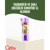 USB Şarjlı Portatif Blender 380ml Çelik 304 lı Mobil Smoothie Maker
