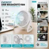 USB ŞARJLI - PVC GÖVDE 14.5X14.1CM MASA ÜSTÜ FAN - VANTİLATÖR EFN-505 (5047)