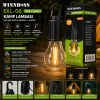 USB ŞARJLI SEYYAR AMPUL MODEL=RUSTİK KAMP LAMBASI MANDALLI KANCA ASKILIK 3-KADEME IŞIK EKL-06 G-912 (5047)