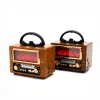 USB ŞARJLI - ŞÖMİNE İBRELİ FM RADYO RETRO MP3 USB - TF PLAYER SPEAKER NS-901BT (5047)