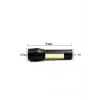 Usb Şarjlı Zoomlu Mini El Feneri Q5 Güçlü Işık Yan Cob Led Sos Mod Kutulu Şarj Kablolu Set
