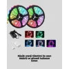 Uzaktan Kumandalı RGB Smart Şerit LED Işık Esnek ve Taşınabilir Dekorasyon