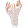 Uzun File Örgü Eldiven Beyaz Renk