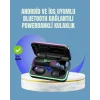 Uzun Pil Ömürlü E10 Powerbank Bluetooth Kulaklık LED Gösterge