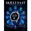 AMOLED Ekranlı Bluetooth Akıllı Saat 3 Kordonlu Uzun Pil Ömürlü