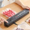 Vacuum Sealer Ev Tipi Vakumlama ve Yapıştırma Makinesi + 10 Adet Vakum Poşeti (5047)