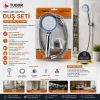 VAKUMLU - KROM LÜKS DUŞ SETİ METAL YAYLI HORTUM=150CM MAFSAL (5047)