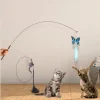 Vantuzlu Tüylü Zilli Olta Kedi Oyuncağı 2 Oltalı