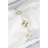 VIP Pirinç Yonca Model Gold Renk Kadın Bileklik