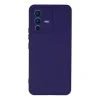 Vivo V23 5g Kılıf Nano İçi Kadife Silikon - Mor