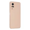 Vivo Y53s Kılıf Nano İçi Kadife Silikon - Pudra