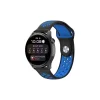 Watch 22mm Spor Delikli Kordon (saat Değildir) - Siyah-mavi