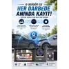 Wifi 1080p 3 Kameralı Araç İçi Kamera Lcd Ekranlı Gece Görüşlü G Sensörlü Geniş Açılı
