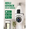 WiFi Ampul Güvenlik Kamerası 1080P Full HD Gece Görüşlü ve Hareket Algılamalı