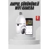 Wifi Güvenlik Kamerası 360 Derece Dönebilen Harekete Duyarlı Gece Görüşlü Ampul