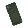 Xiaomi Mi 11 Kılıf Kelvin Kartvizitli Silikon - Koyu Yeşil