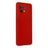 Xiaomi Mi 11 Kılıf Nano İçi Kadife Silikon - Kırmızı