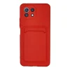 Xiaomi Mi 11 Lite Kılıf Kelvin Kartvizitli Silikon - Kırmızı