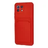 Xiaomi Mi 11 Lite Kılıf Kelvin Kartvizitli Silikon - Kırmızı
