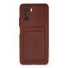 Xiaomi Mi 11i Kılıf Kelvin Kartvizitli Silikon - Bordo