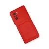 Xiaomi Mi 11i Kılıf Kelvin Kartvizitli Silikon - Kırmızı