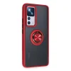 Xiaomi Mi 12t Pro Kılıf Montreal Yüzüklü Silikon Kapak - Kırmızı
