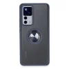 Xiaomi Mi 12t Pro Kılıf Montreal Yüzüklü Silikon Kapak - Lacivert