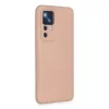 Xiaomi Mi 12t Pro Kılıf Nano İçi Kadife Silikon - Pudra