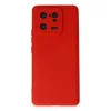 Xiaomi Mi 13 Pro Kılıf Nano İçi Kadife Silikon - Kırmızı
