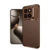 Xiaomi Mi 14t Pro Kılıf Auto Focus Karbon Kapak - Kahverengi