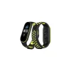 Xiaomi Mi Band 4 Spor Delikli Kordon (saat Değildir) - Siyah-yeşil