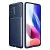 Xiaomi Poco F3 Kılıf Auto Focus Karbon Kapak - Lacivert