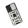 Xiaomi Poco F3 Kılıf Pars Lens Yüzüklü Silikon - Gümüş