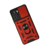 Xiaomi Poco F3 Kılıf Pars Lens Yüzüklü Silikon - Kırmızı