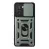 Xiaomi Poco F3 Kılıf Pars Lens Yüzüklü Silikon - Yeşil