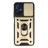 Xiaomi Poco M5 Kılıf Pars Lens Yüzüklü Silikon - Gold