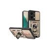 Xiaomi Poco X6 Kılıf Pars Lens Yüzüklü Silikon - Gold