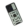 Xiaomi Redmi 10c Kılıf Pars Lens Yüzüklü Silikon - Yeşil