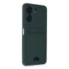 Xiaomi Redmi 13c Kılıf Kelvin Kartvizitli Silikon - Koyu Yeşil